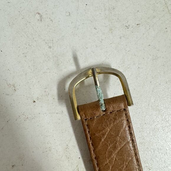 Vintage Lorus Mickey Mouse V501-0A20 QUARTZ Watch Brown Leather Band Untested